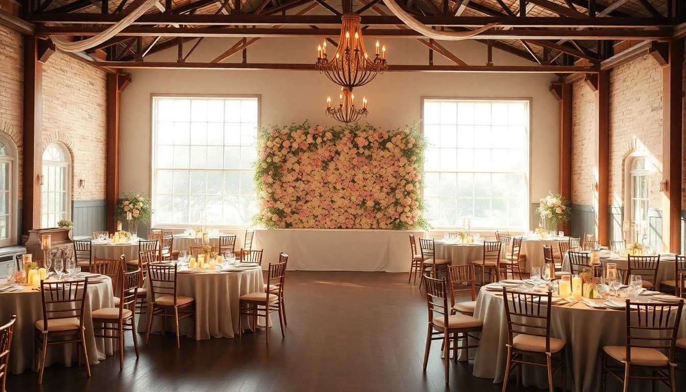 Experience the stunning Wedding Event Space Jacksonville with elegant decor and romantic ambiance.