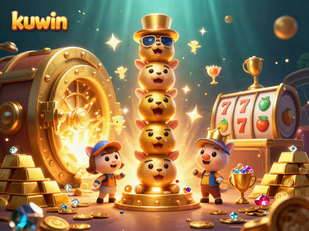 Engage with kuwin’s vibrant 3D casino scene, showcasing dynamic gaming elements and rich visuals.