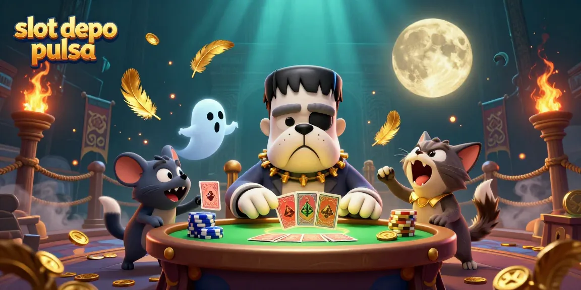 Slot depo pulsa dengan karakter unik dalam suasana kasino yang menggugah semangat.