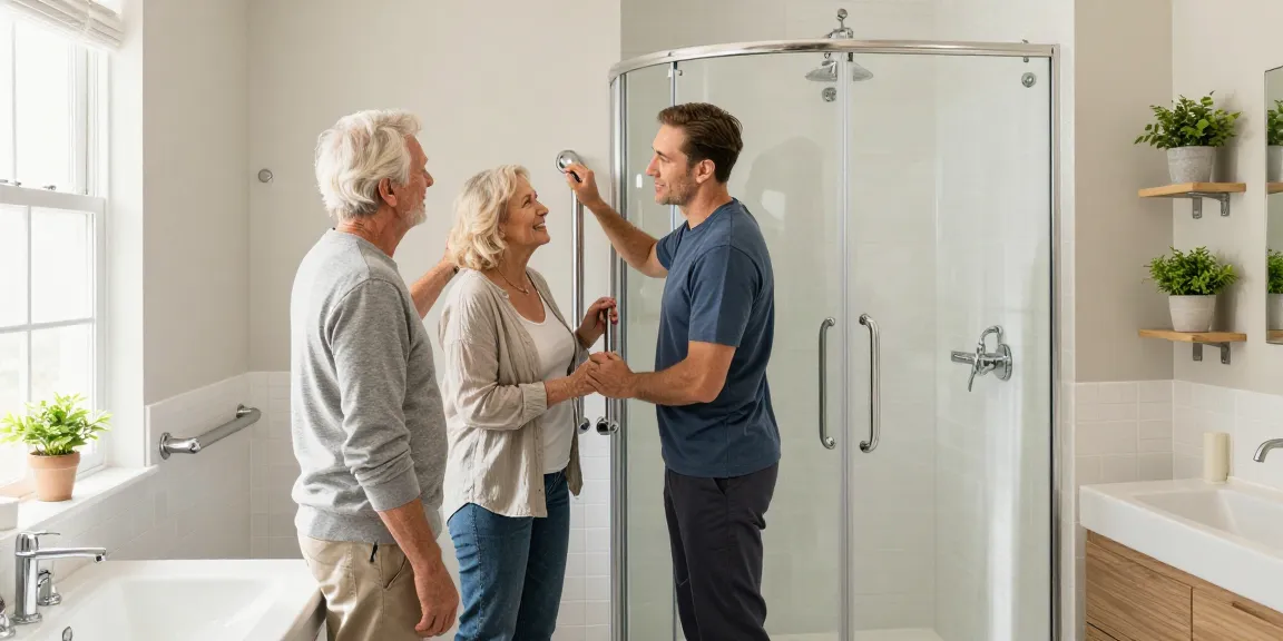 Accessible bathroom renovation by SafeHome.hk ensuring safety for seniors.