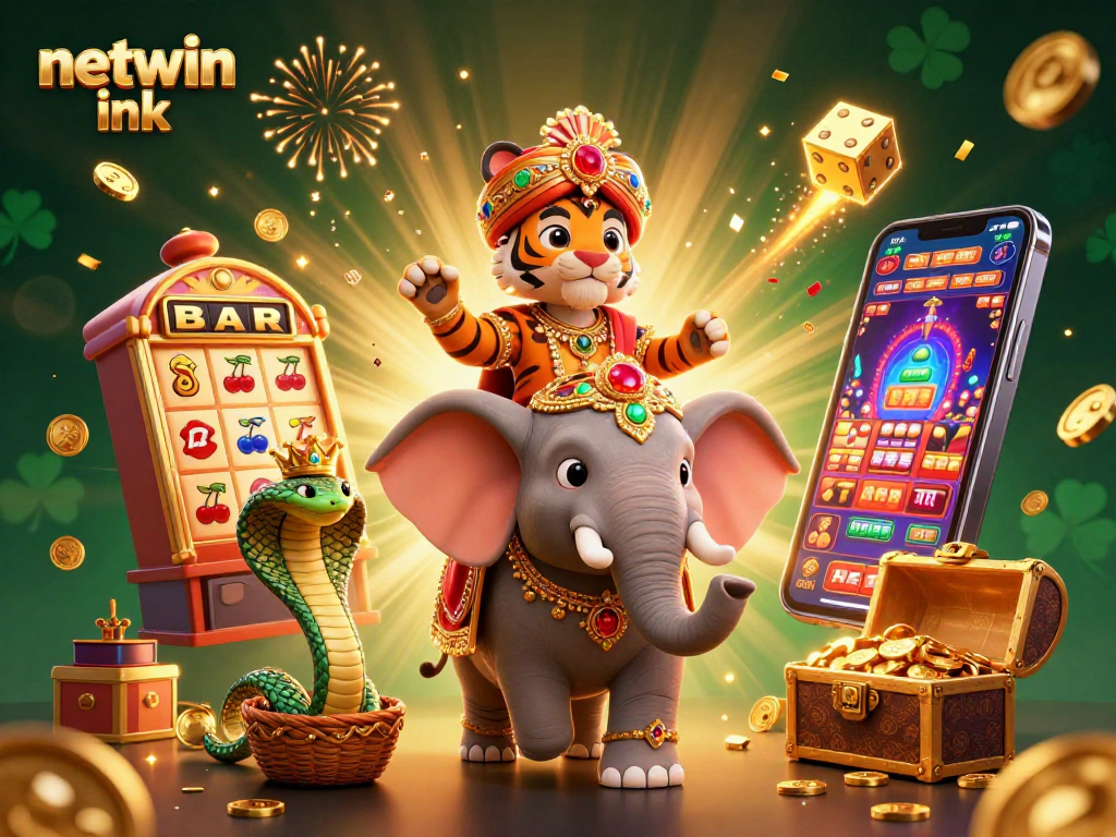 Engage in thrilling gameplay with netwin ink at a vibrant casino scene full of excitement.