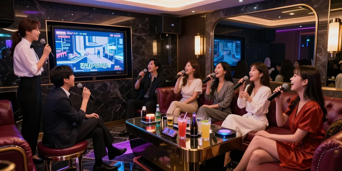 Enjoy an upscale 강남가라오케 experience with vibrant nightlife and private entertainment settings.
