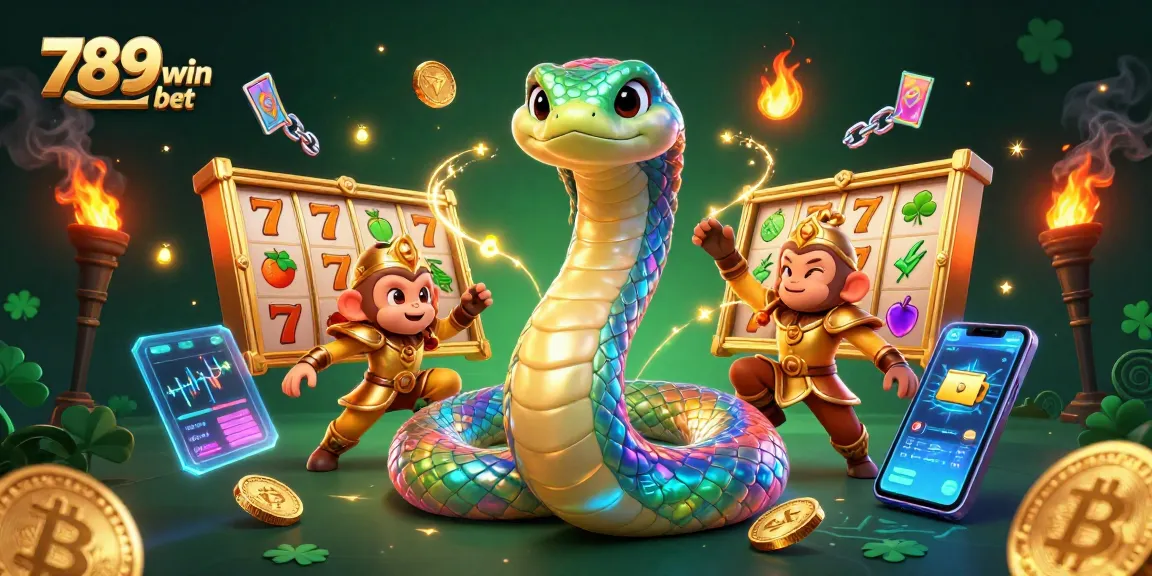 Engage with the vibrant 789win bet world featuring animated characters amidst slot reels.