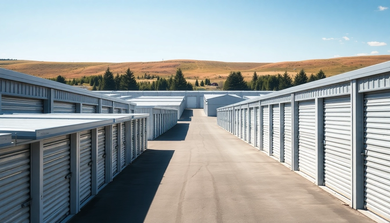 Explore cold lake storage solutions with secure and organized units in a scenic environment.
