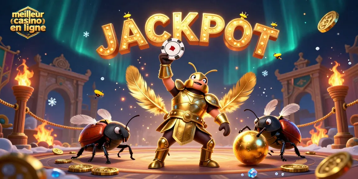 Venez découvrir le meilleur casino en ligne avec une scène dynamique illustrant des personnages joyeux dans un casino