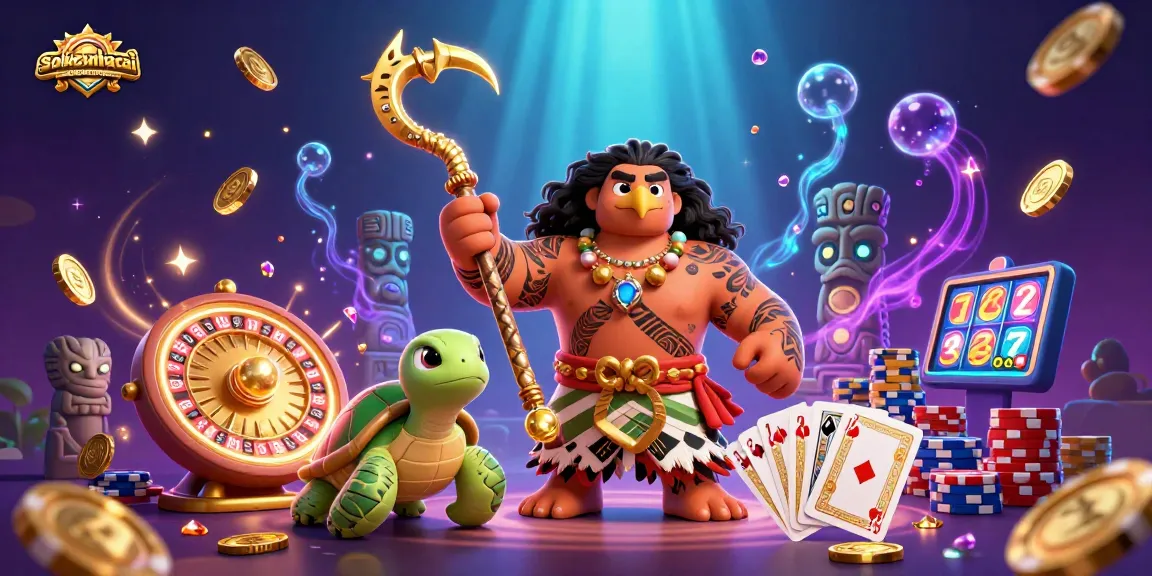 Engage in exciting gaming with soikeonhacai, featuring a dynamic scene with colorful casino elements and characters.