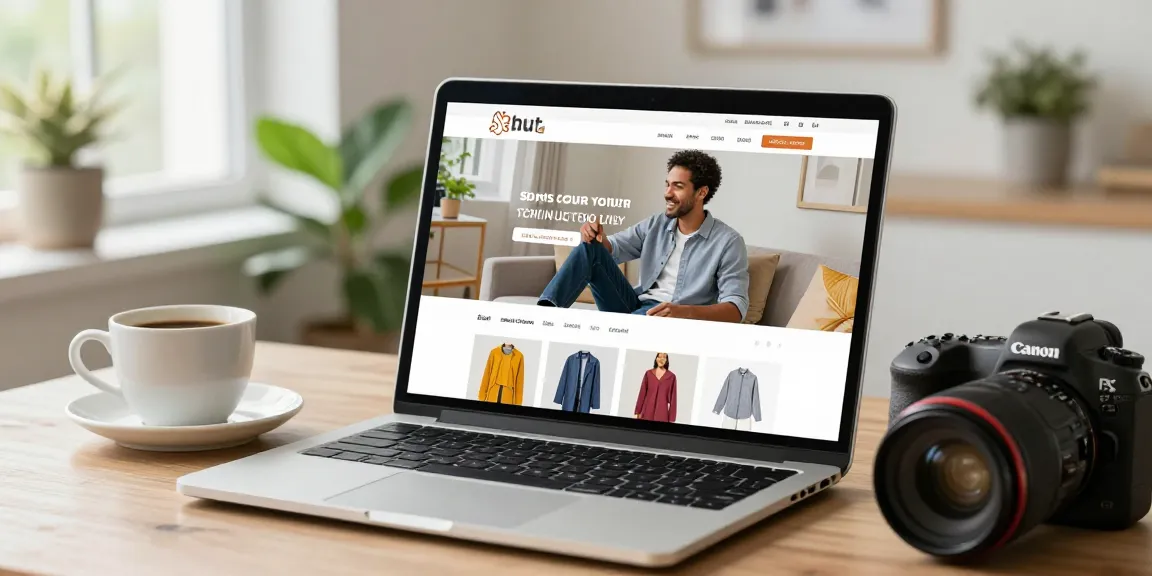 Browsing stylish products on https://shs-dome5.com/ in a cozy home office.