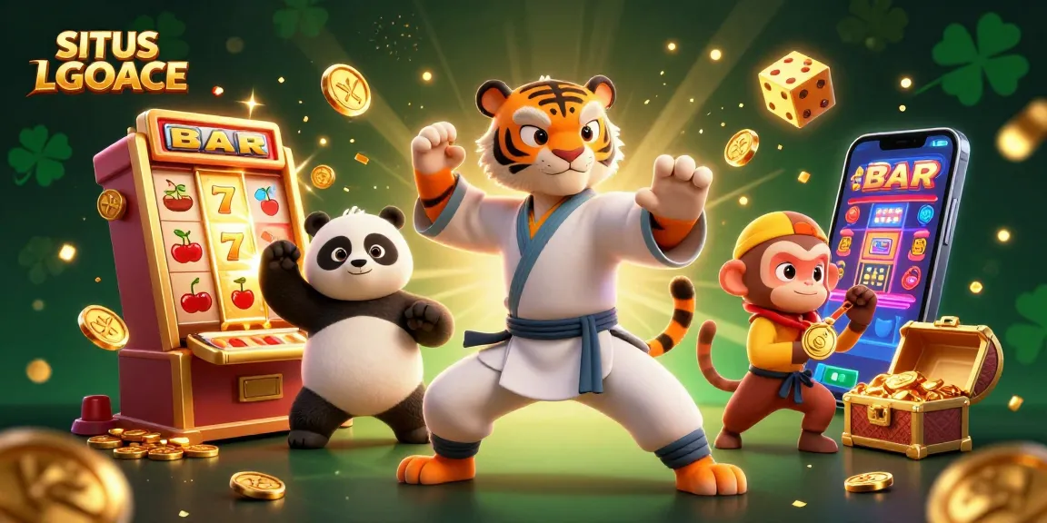 Experience the thrill at SITUS LGOACE with dynamic 3D cartoon characters and exciting slot elements.