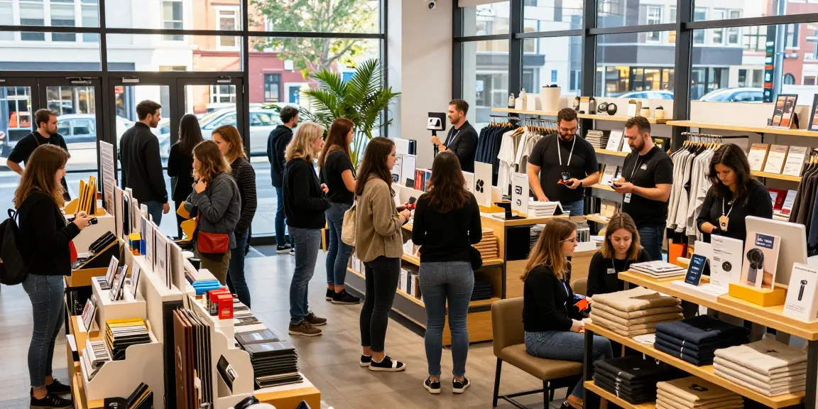 Engaging shopping scene at https://forumup.org/shop/search.php?ca_id=&addr1=&addr2=&addr3=&schKeyword= with diverse customers exploring unique products.