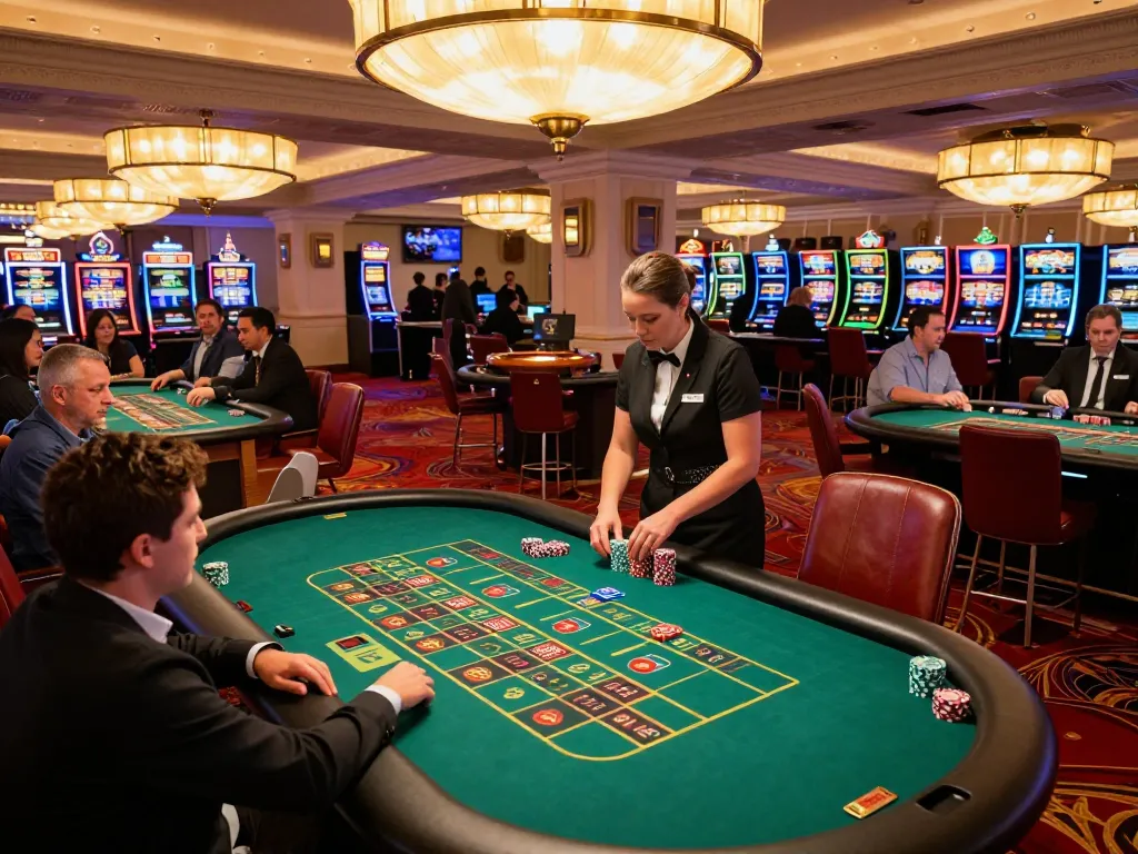Players engaging in roulette gameplay at mb88-bm casino, showcasing dynamic betting and luxurious atmosphere