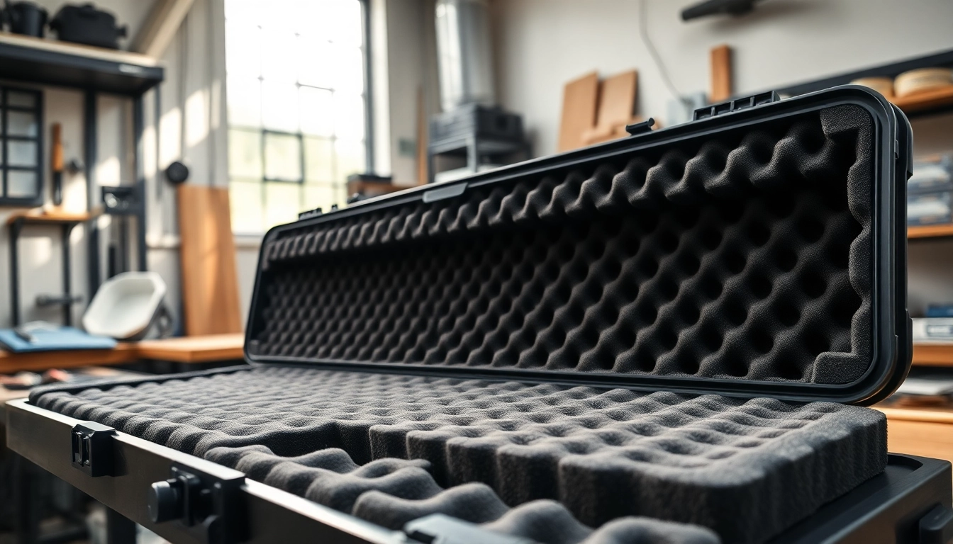 Optimize your storage with foam for rifle case featuring custom shapes for protection.