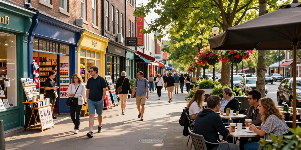 Engaging urban shopping scene showcasing https://forumup.org/shop/search.php?ca_id=&addr1=&addr2=&addr3=&schKeyword= with lively storefronts and community interactions.