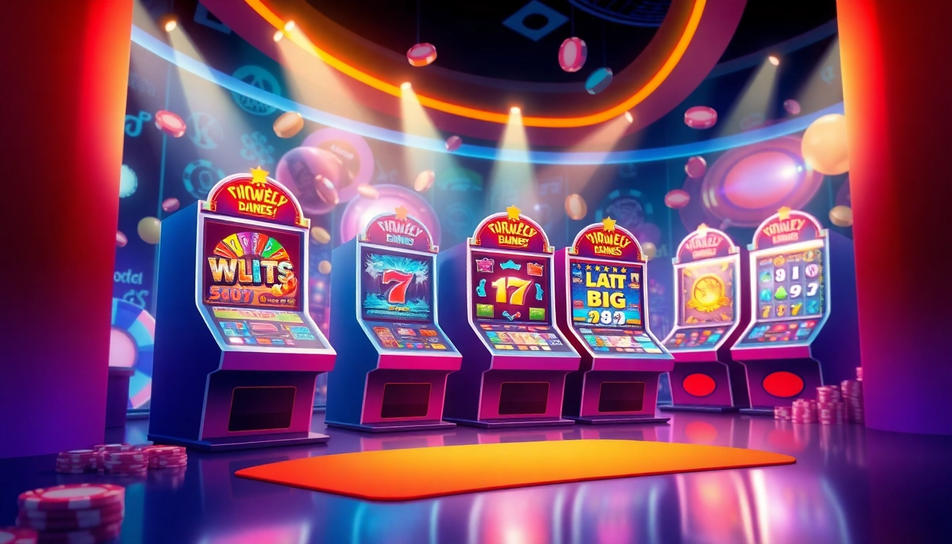 Kode4d slot gaming experience with vibrant slot machines and dynamic digital elements