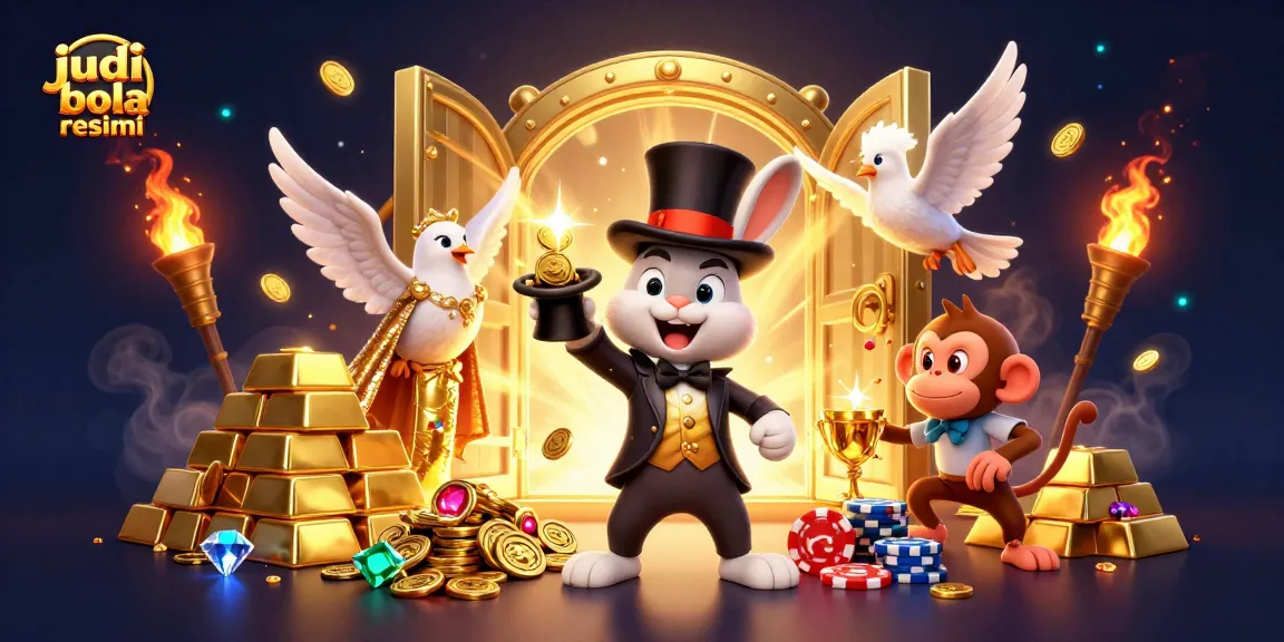 Engage in judi bola resmi excitement with a magical scene full of treasures and thrill.