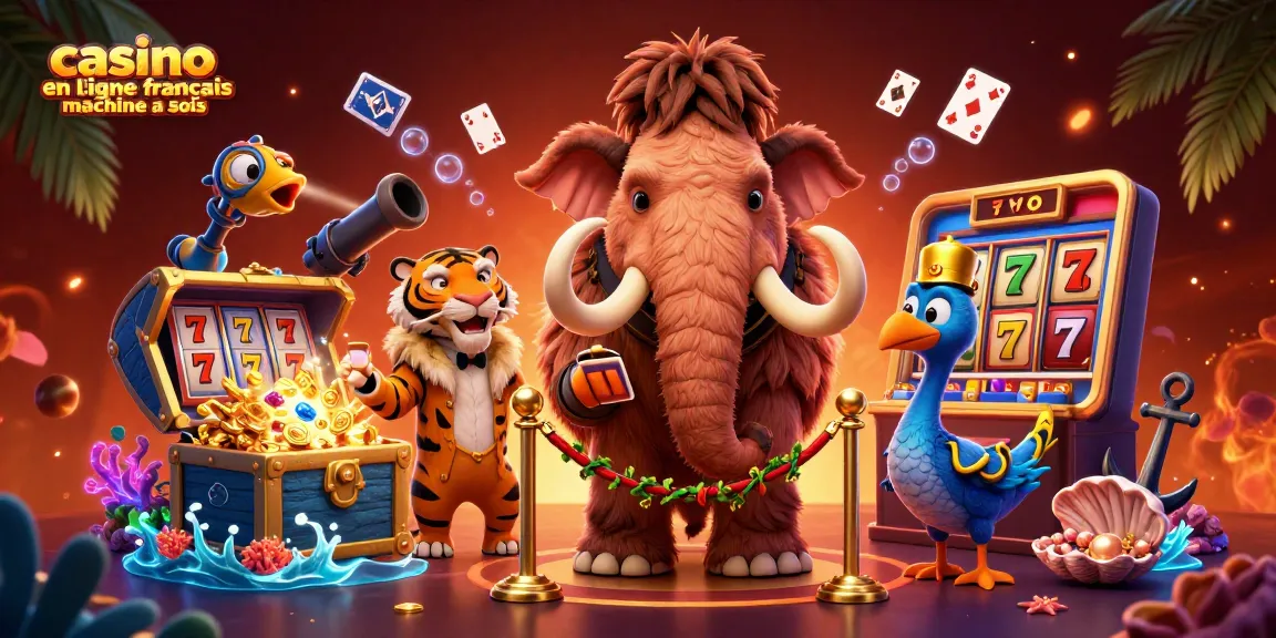 Jouez dans un magnifique casino en ligne français machine à sous avec dodo, tigre et mammouth amusant.