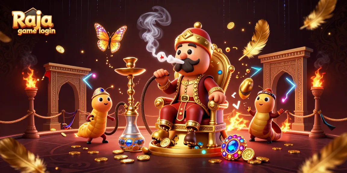 Join the fun with Raja game login and vibrant casino-themed illustrations featuring exciting gameplay.