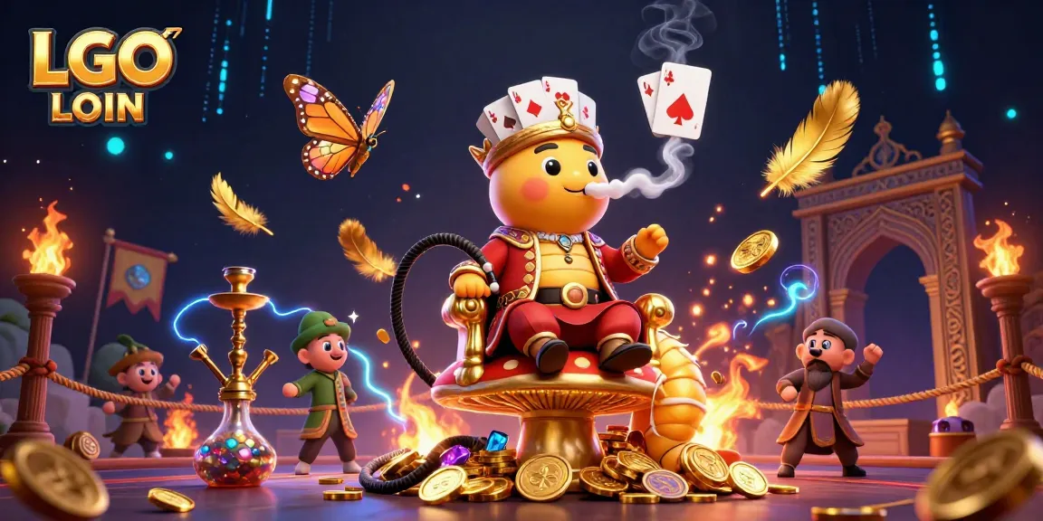 LGO LOGIN unlocks the ultimate gaming experience at this colorful casino scene filled with characters and rich elements.
