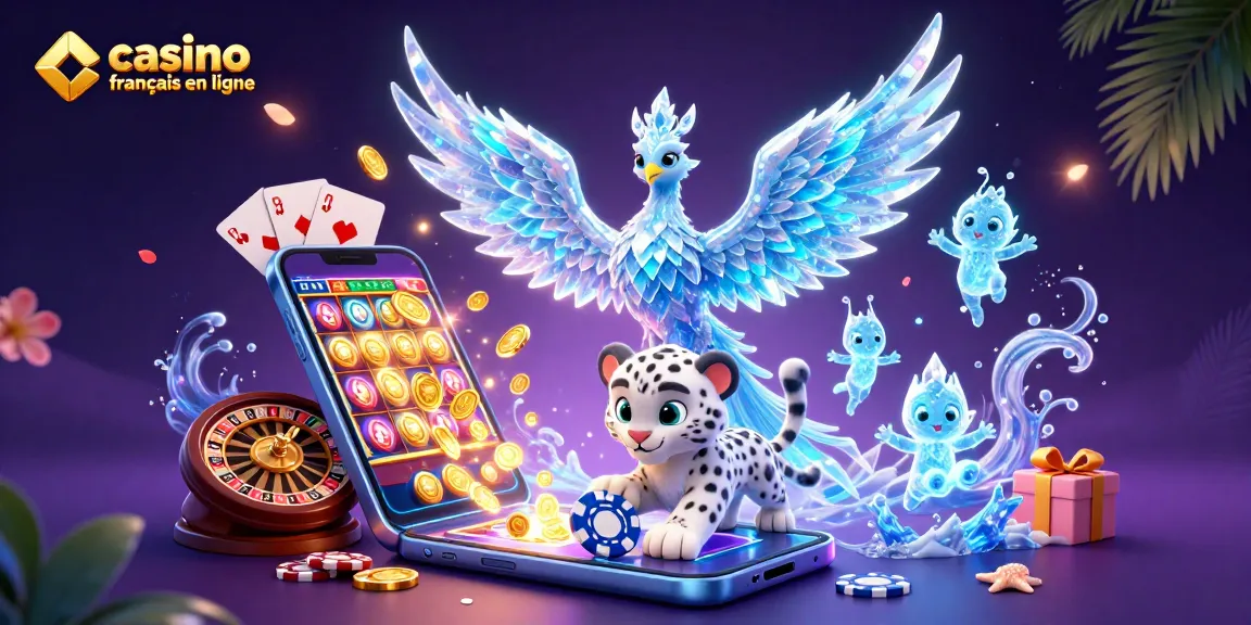Découvrez des jeux du casino français en ligne avec un phénix de glace et un léopard des neiges.