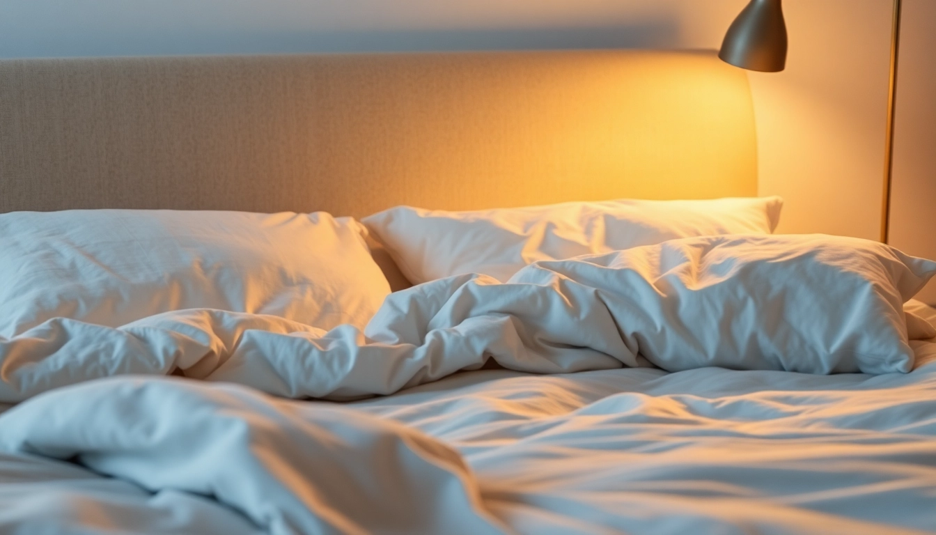 Cuscini letto confortevoli disposti su un elegante letto matrimoniale in un ambiente luminoso.