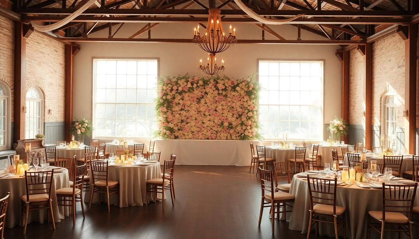 Experience the stunning Wedding Event Space Jacksonville with elegant decor and romantic ambiance.