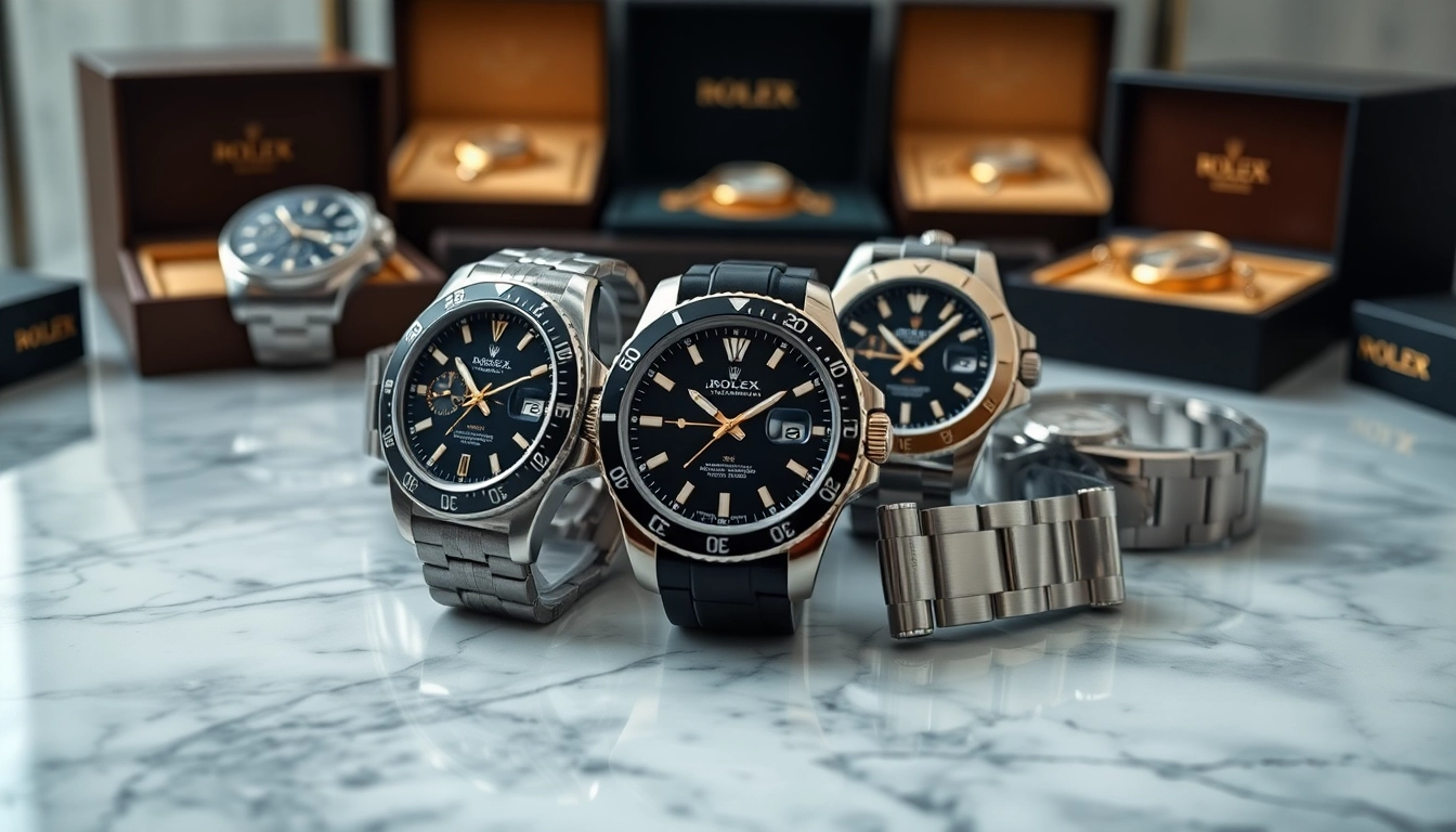 Showcase of super clone watches highlighting intricate details and luxury design.
