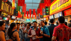 Engaging sports betting Mexico scene in a vibrant plaza showcasing enthusiastic bettors.