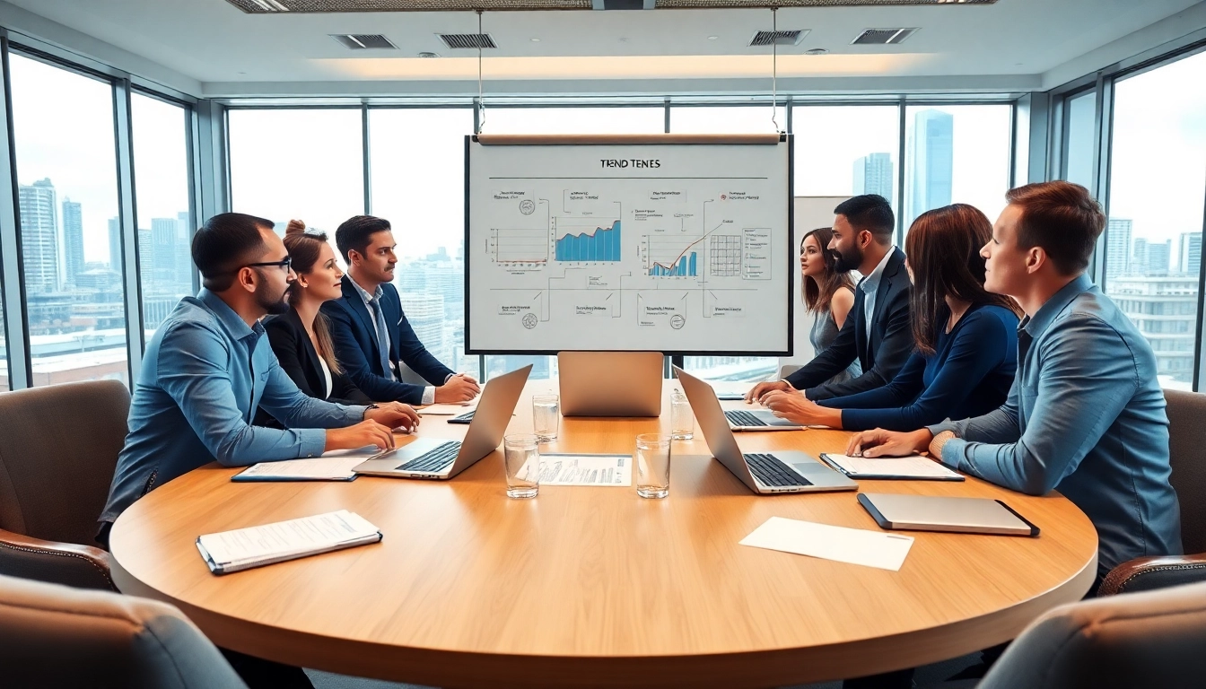 Highlight growth strategy trends during a professional meeting with diverse discussions