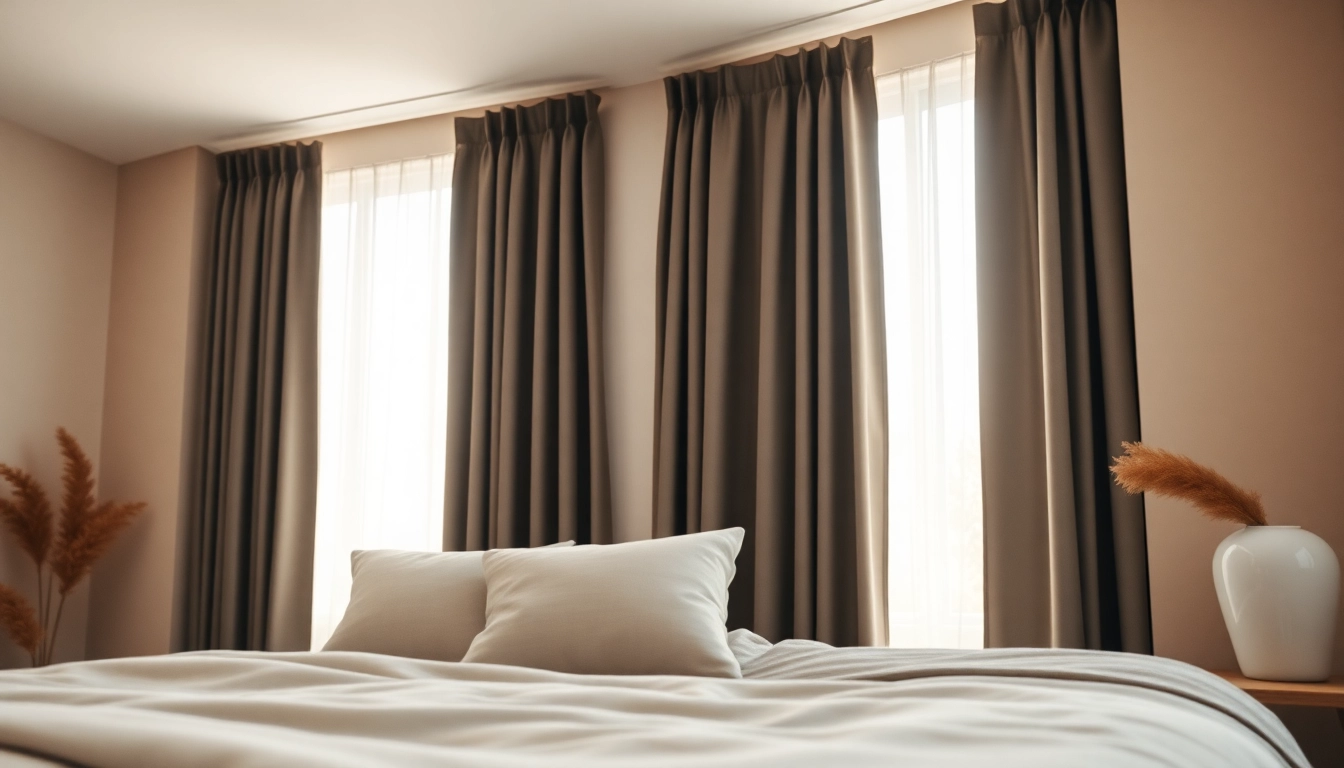 Bekijk verduisterende gordijnen die elegant en stijlvol een slaapkamer transformeren.