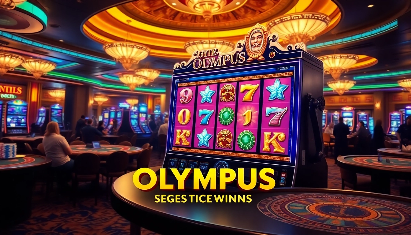 Rasakan permainan yang mendebarkan dengan mesin slot Olympus yang berada di lingkungan kasino mewah.