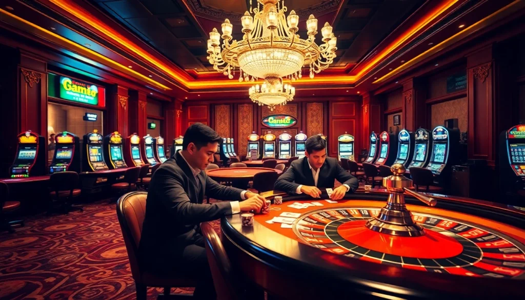 Experience the excitement of gambling at https://98win3h.blog with vibrant tables and spinning roulette wheels.
