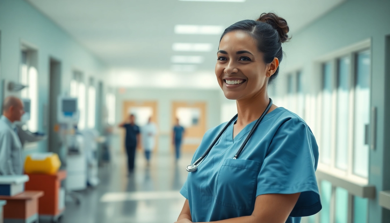 Verpleegkundige katoen stof in actie, verlicht door natuurlijk licht, communicerend met een patiënt.