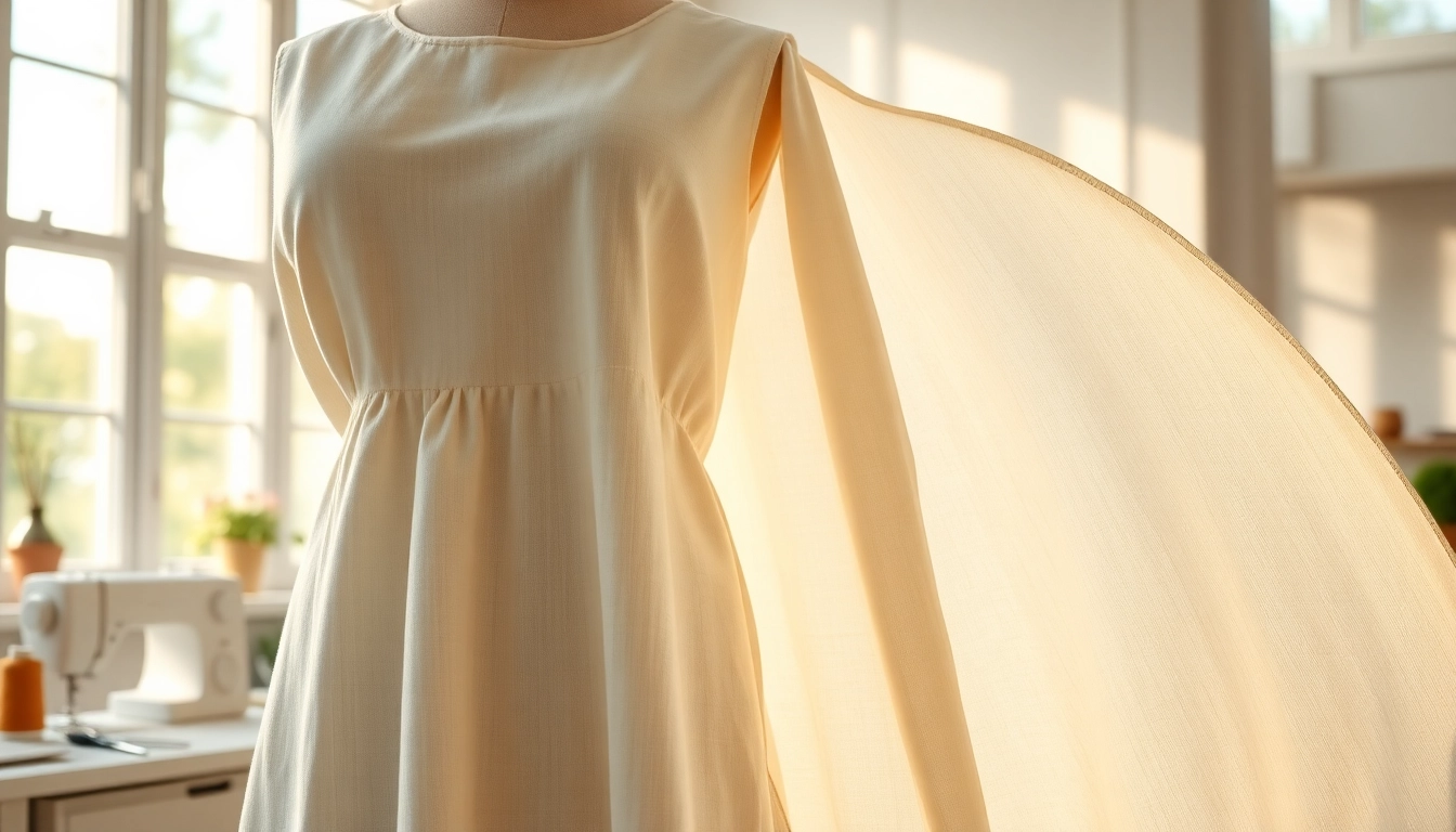 Gebruik linnen stof voor jurken voor stijlvolle, comfortabele kleding