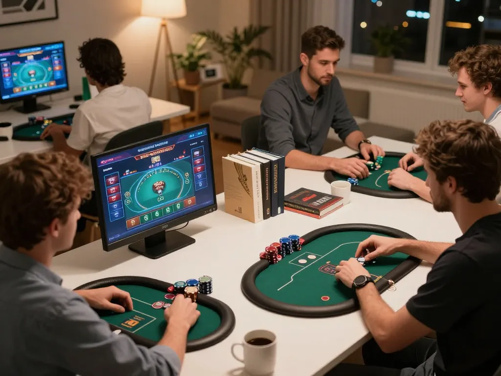 Experience seamless gameplay at tg88-link with engaging online poker sessions in a cozy setting.