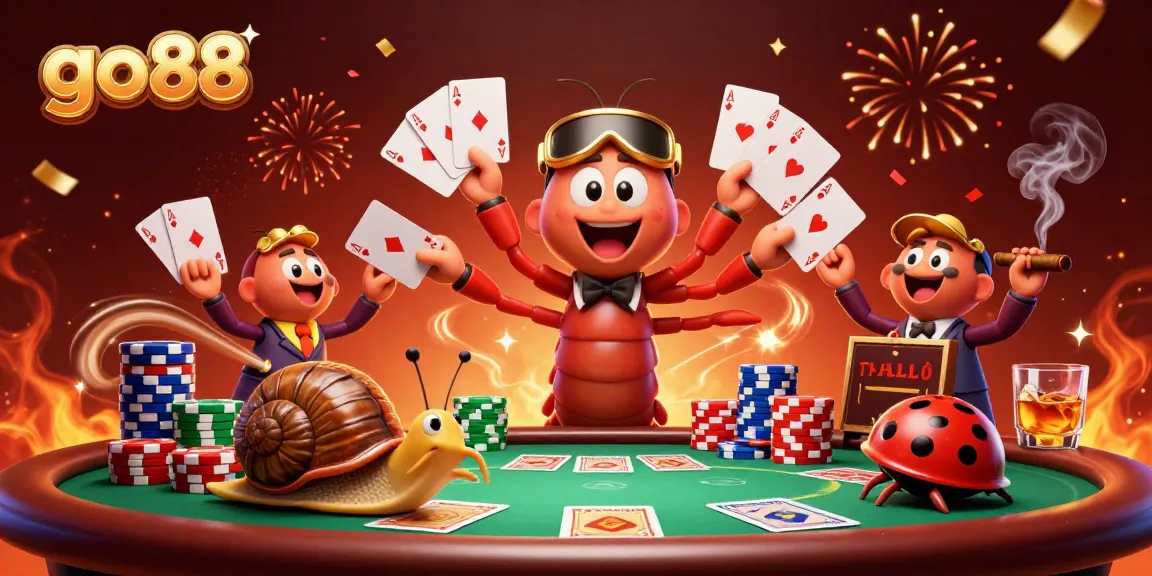 Engage in thrilling gameplay with go 88 as the dealer showcases cards amidst festive casino excitement.